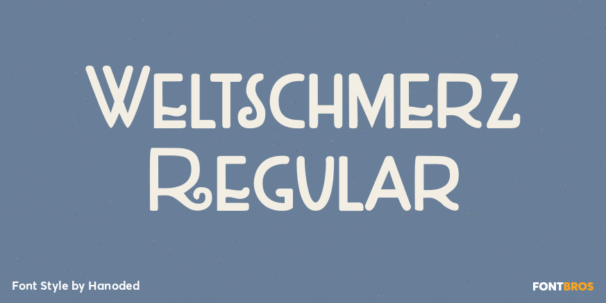 Weltschmerz Regular Font Poster #1