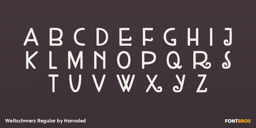 Weltschmerz Regular Font Poster #2