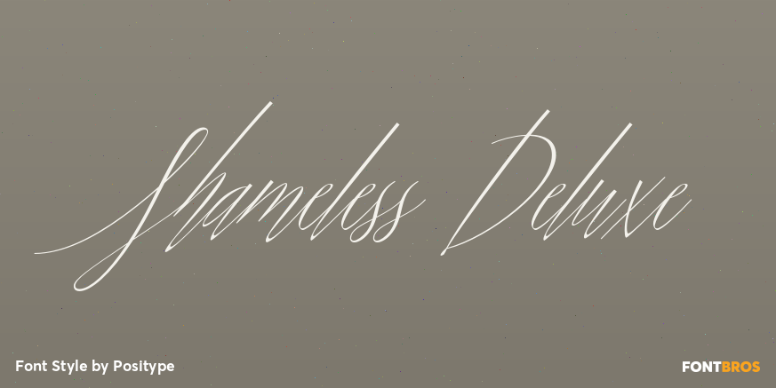 Shameless Deluxe Font Poster #1