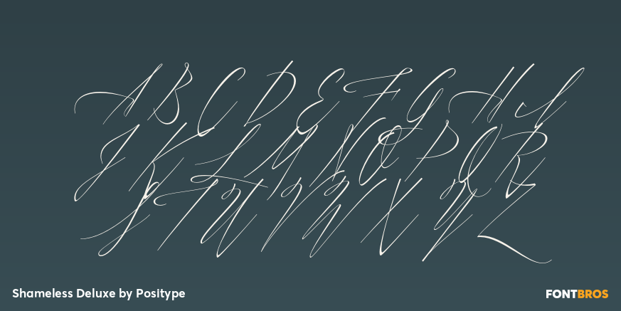 Shameless Deluxe Font Poster #1