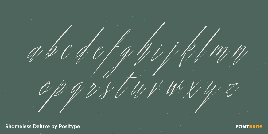 Shameless Deluxe Font Poster #1