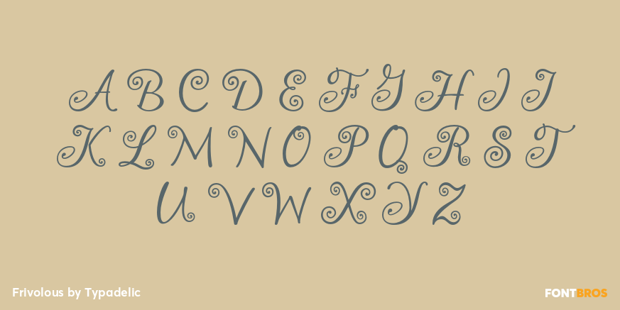 Frivolous Font Poster #2