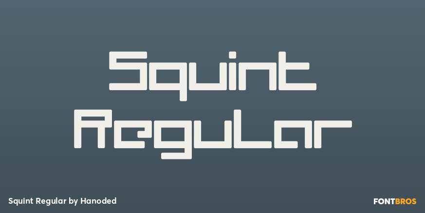 Squint Regular Font Poster #1