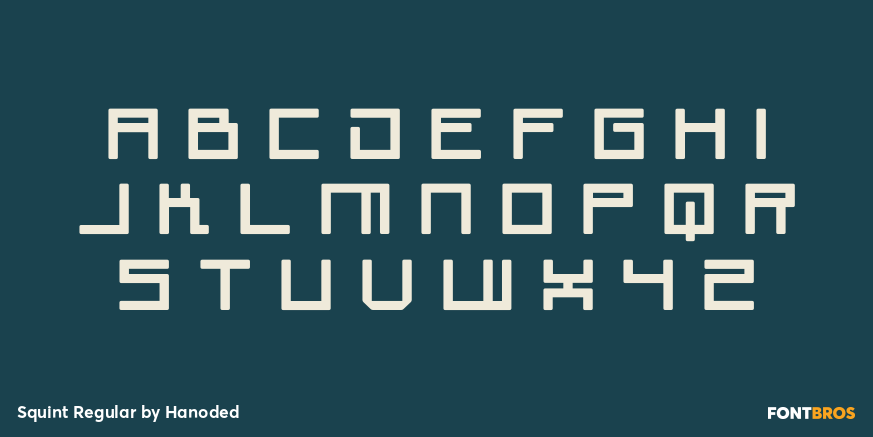 Squint Regular Font Poster #2