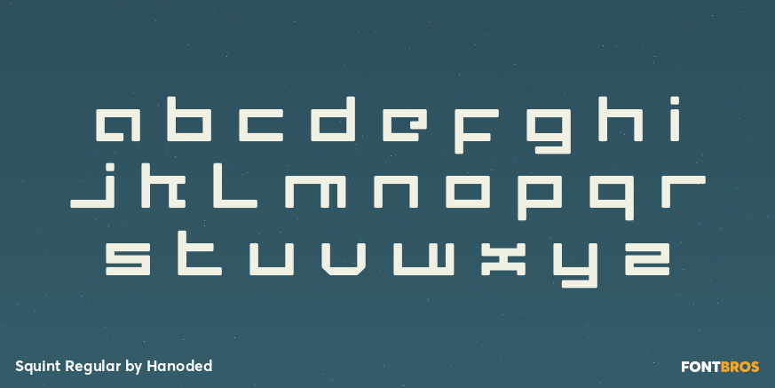 Squint Regular Font Poster #3