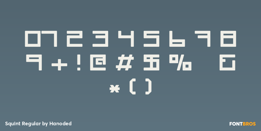 Squint Regular Font Poster #4