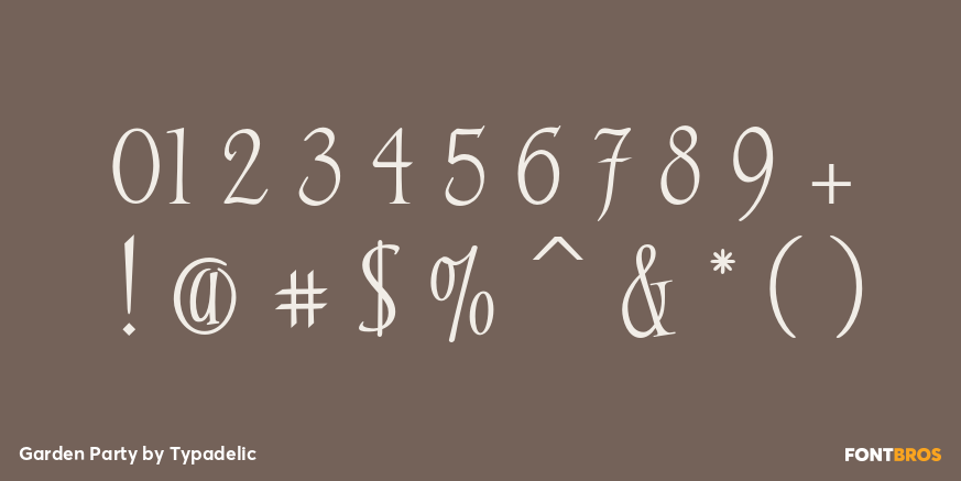 Garden Party Font Poster #4