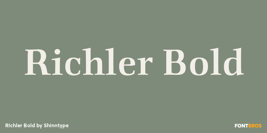 Richler Bold Font Poster #1