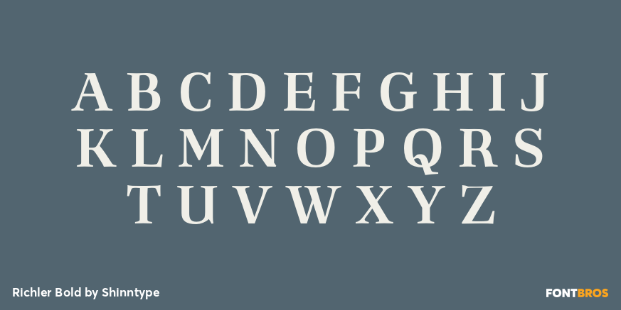 Richler Bold Font Poster #2