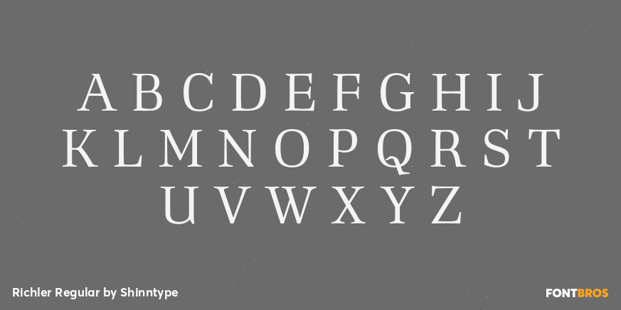 Richler Regular Font Poster #2