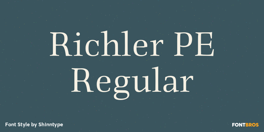 Richler PE Regular Font Poster #1
