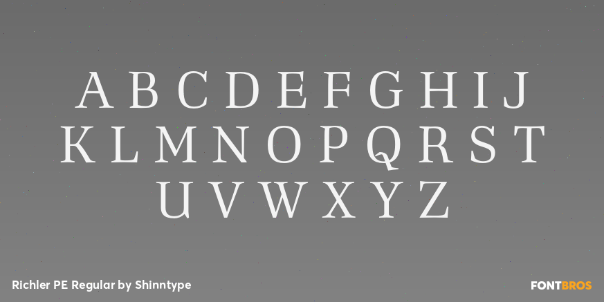 Richler PE Regular Font Poster #2