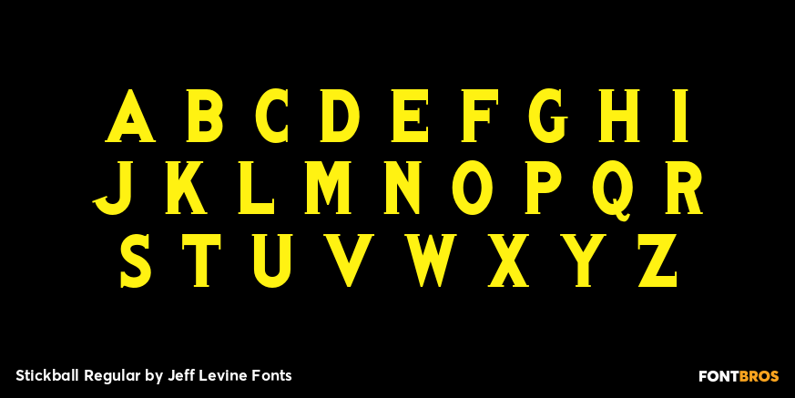 Stickball Regular Font Poster #2