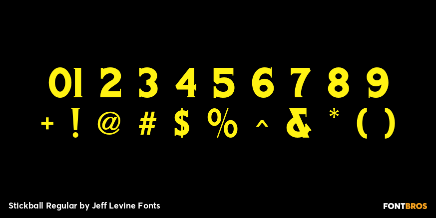 Stickball Regular Font Poster #4