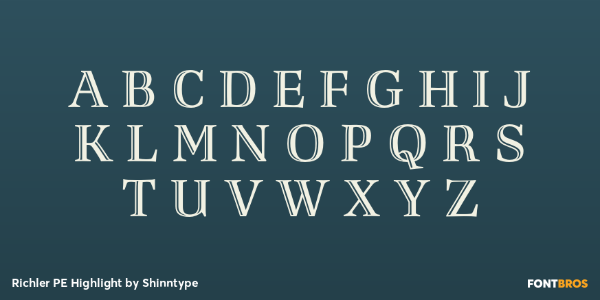 Richler PE Highlight Font Poster #3