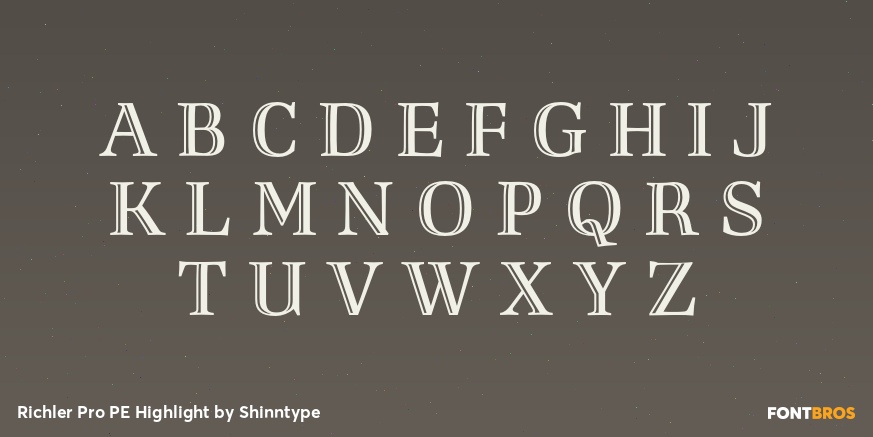 Richler Pro PE Highlight Font Poster #2