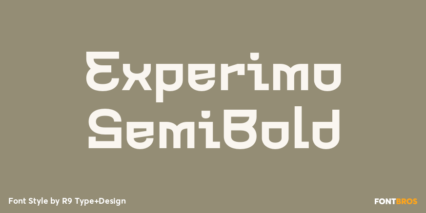 Experimo SemiBold Poster