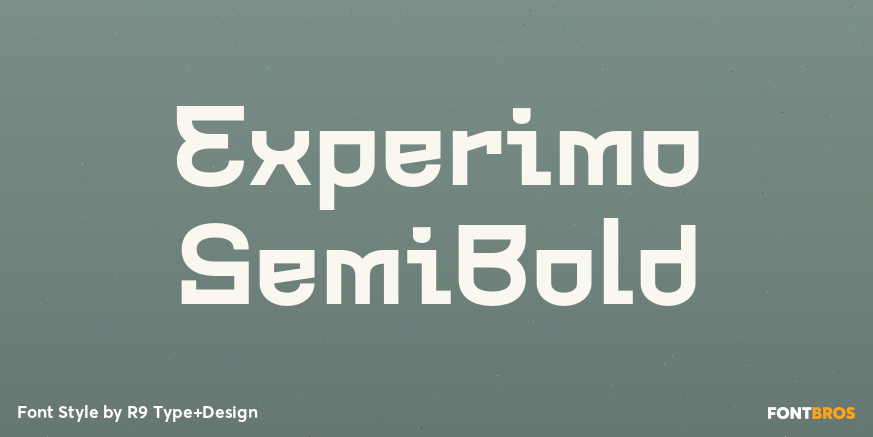 Experimo SemiBold Poster