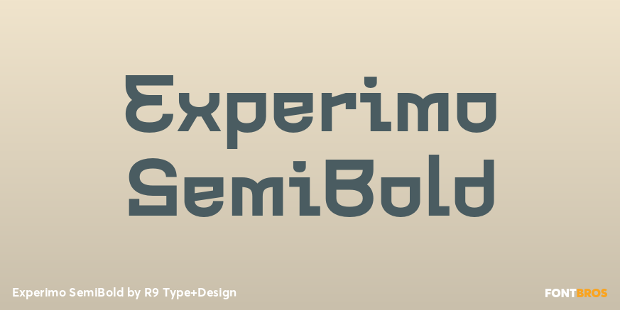 Experimo SemiBold Poster