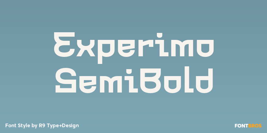 Experimo SemiBold Poster