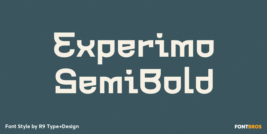 Experimo SemiBold Poster