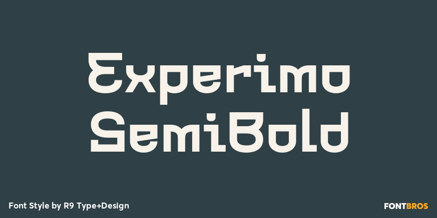 Experimo SemiBold Poster