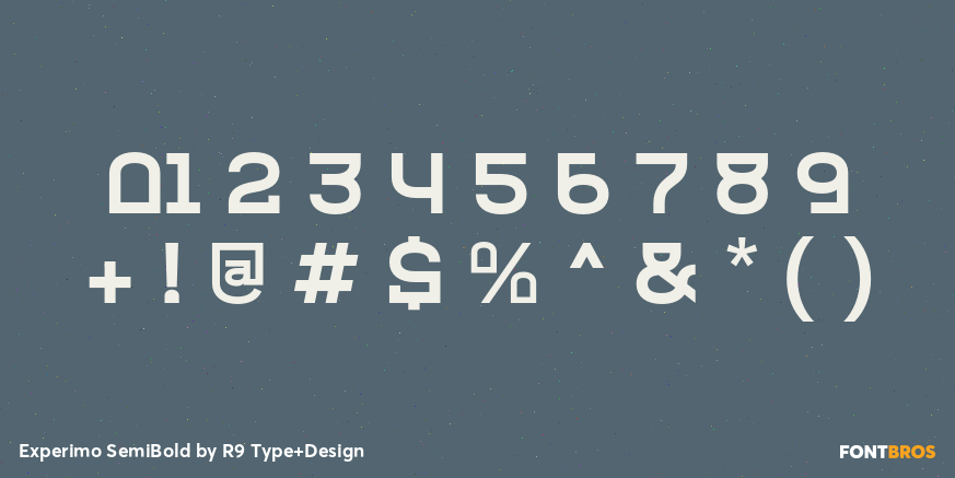 Experimo SemiBold Font Poster #4
