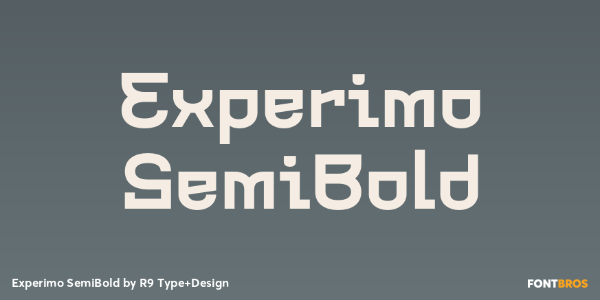 Experimo SemiBold Poster