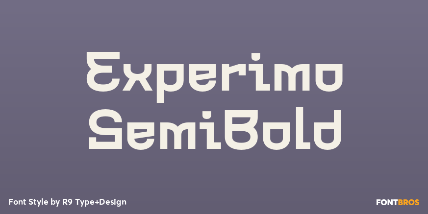 Experimo SemiBold Poster