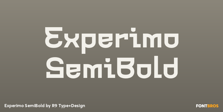 Experimo SemiBold Poster