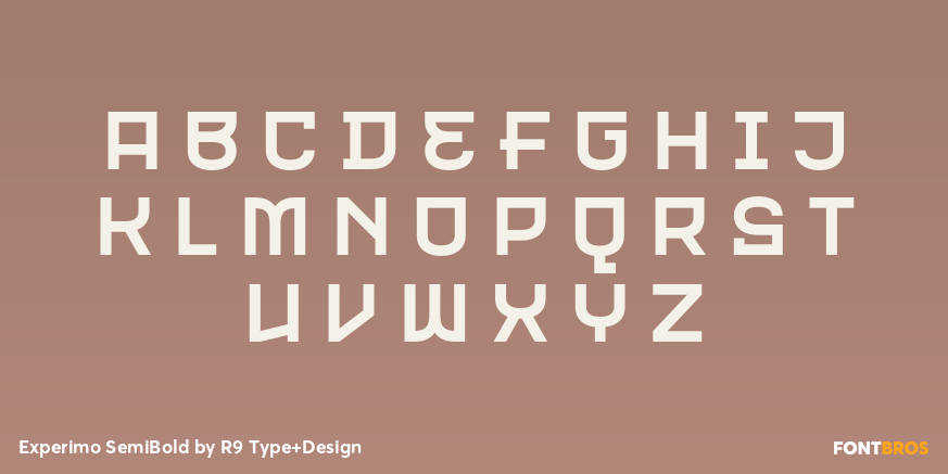 Experimo SemiBold Font Poster #2