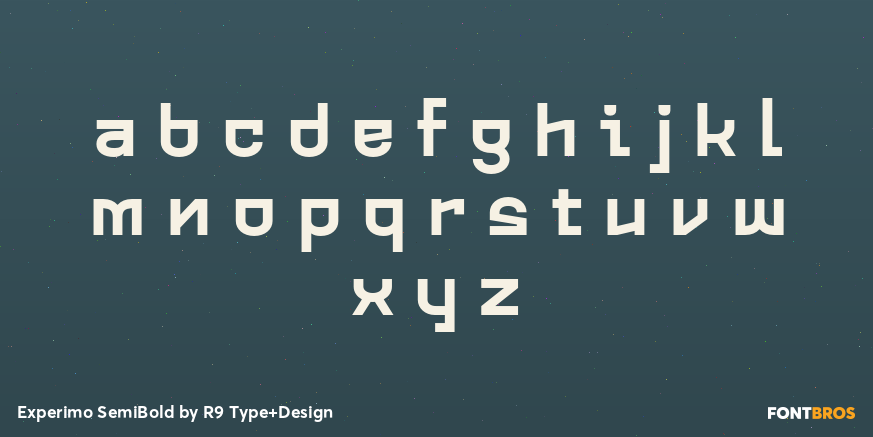 Experimo SemiBold Font Poster #3