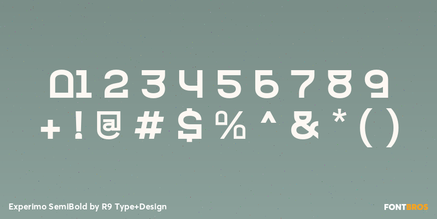 Experimo SemiBold Font Poster #4