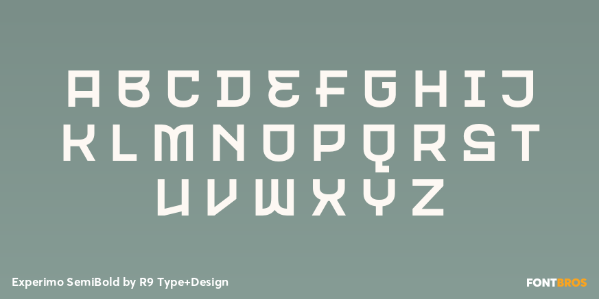 Experimo SemiBold Font Poster #2