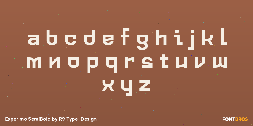 Experimo SemiBold Font Poster #3