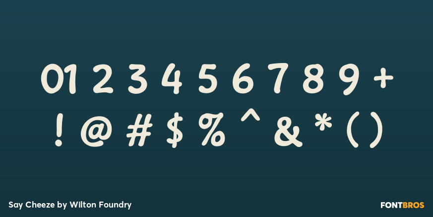 Say Cheeze Font Poster #1