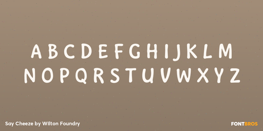 Say Cheeze Font Poster #2