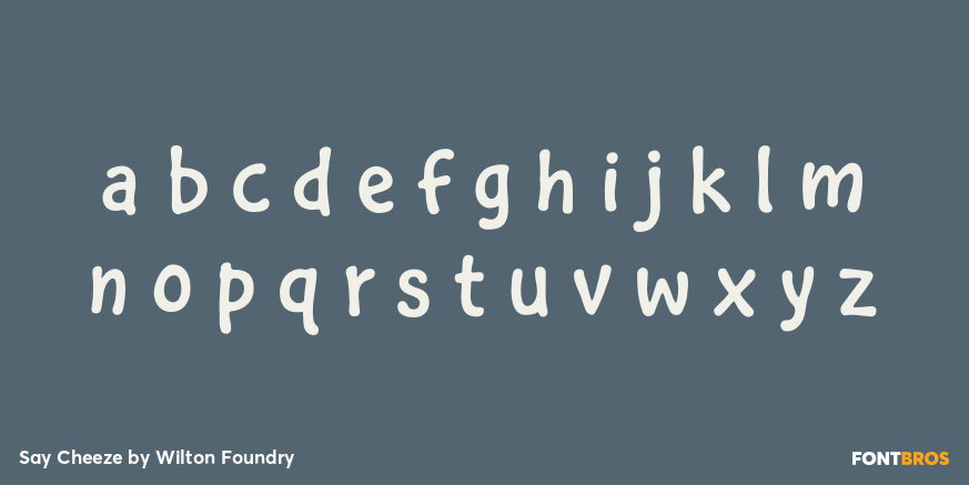 Say Cheeze Font Poster #3