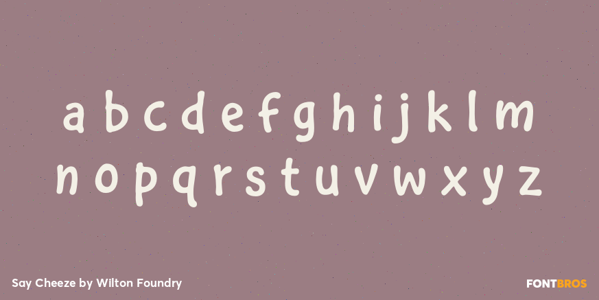 Say Cheeze Font Poster #1