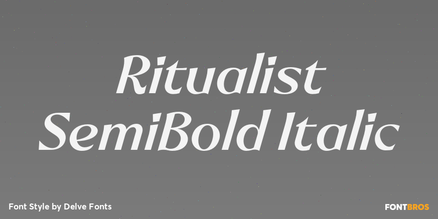 Ritualist SemiBold Italic Font Poster #1