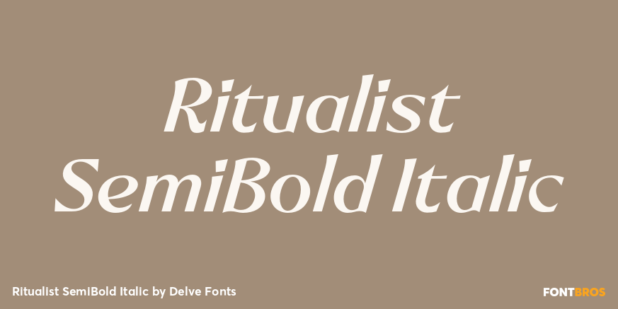 Ritualist SemiBold Italic Font Poster #1
