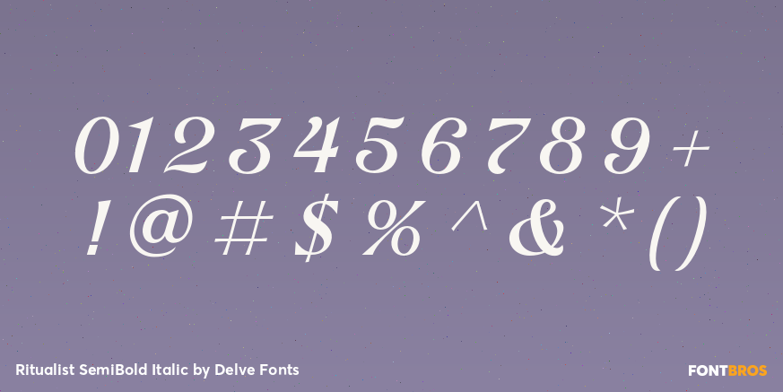 Ritualist SemiBold Italic Font Poster #4