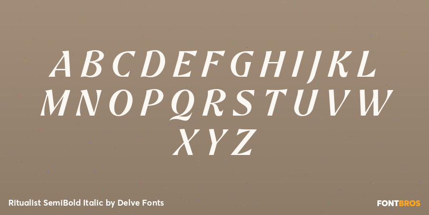 Ritualist SemiBold Italic Font Poster #2