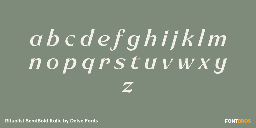 Ritualist SemiBold Italic Font Poster #3