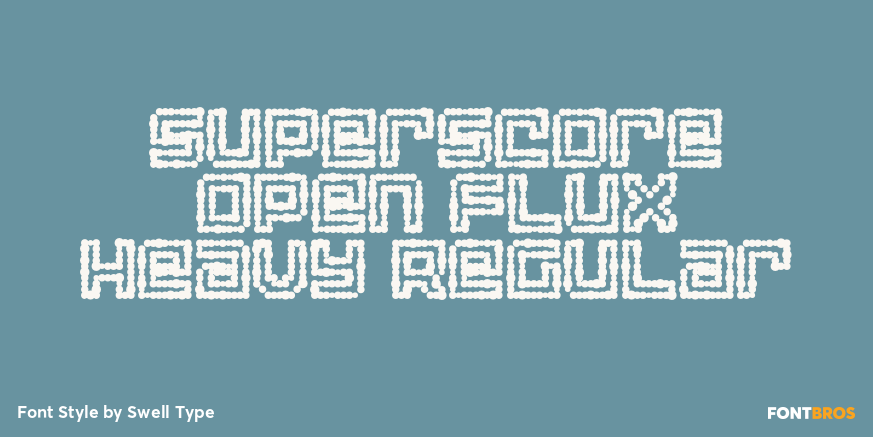 Superscore Open Flux Heavy Regular Poster