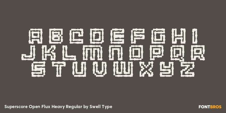 Superscore Open Flux Heavy Regular Font Poster #2