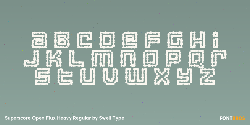 Superscore Open Flux Heavy Regular Font Poster #3