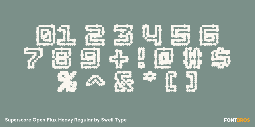 Superscore Open Flux Heavy Regular Font Poster #4