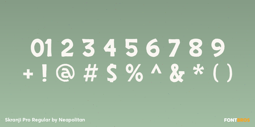 Skranji Pro Regular Font Poster #1