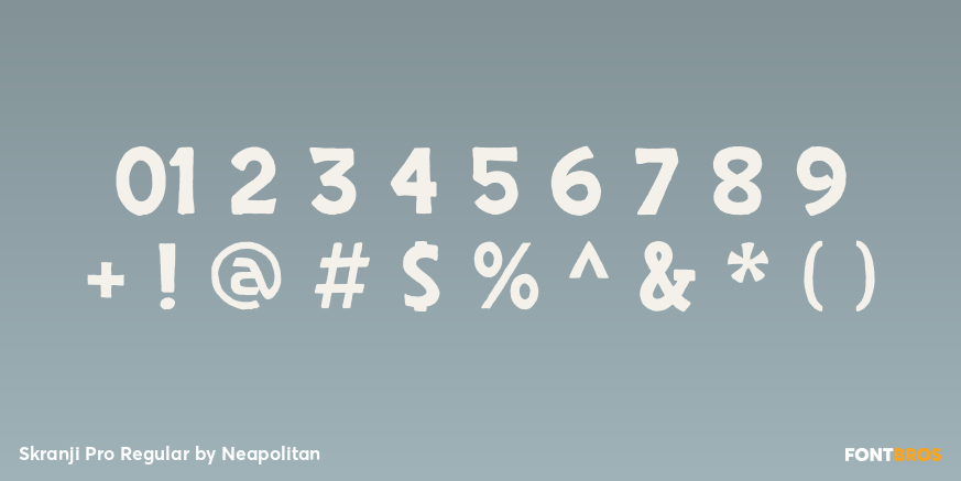 Skranji Pro Regular Font Poster #4
